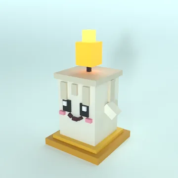 Wick: blocky low-poly 3D model