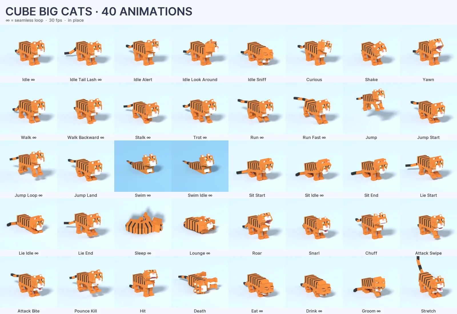 40 animations each