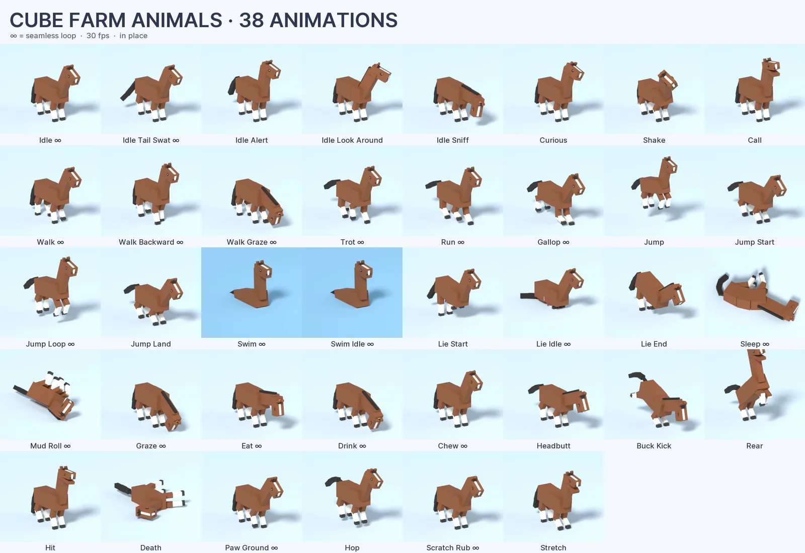 38 animations each