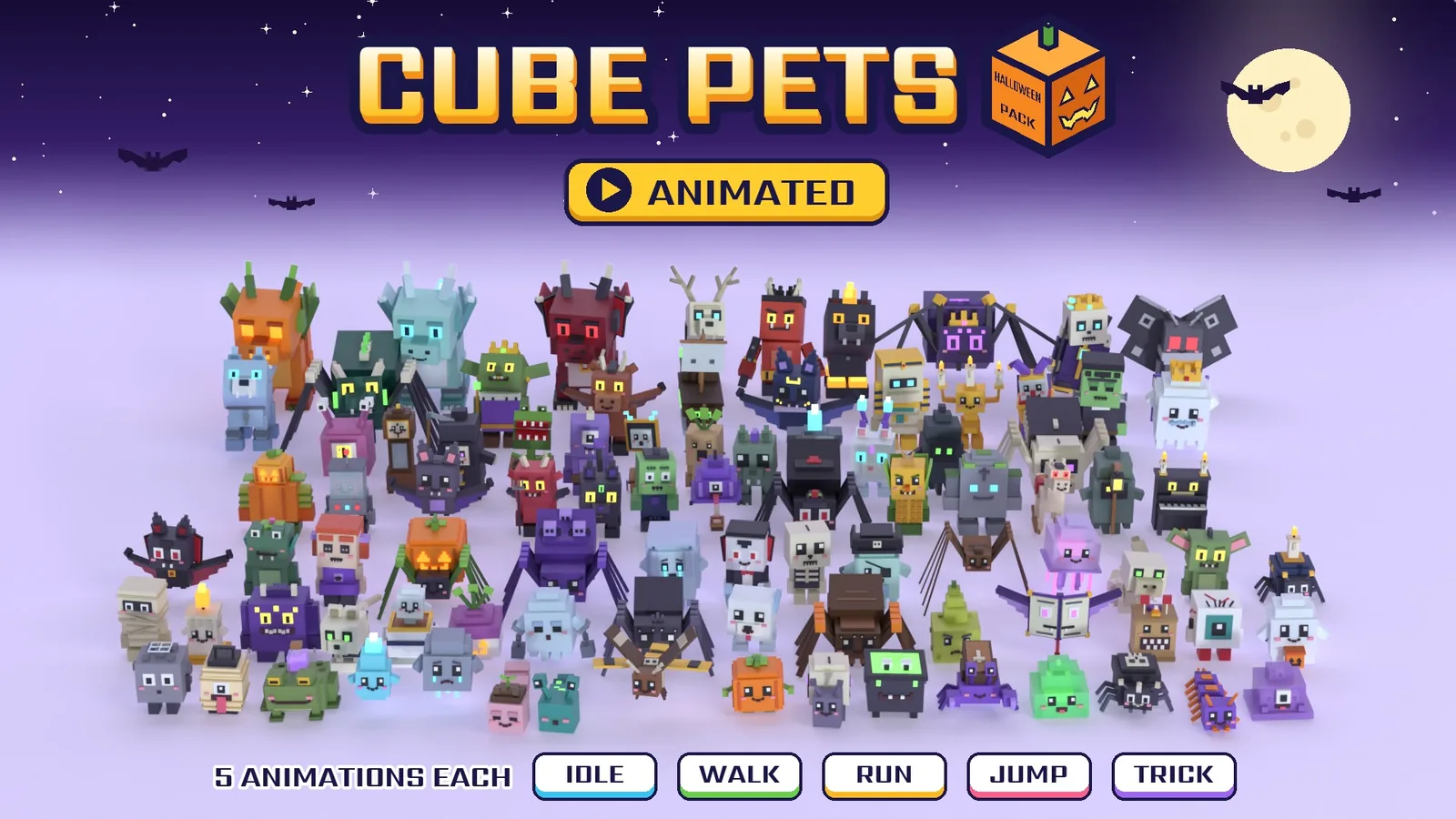 Cube Pets Halloween Pack